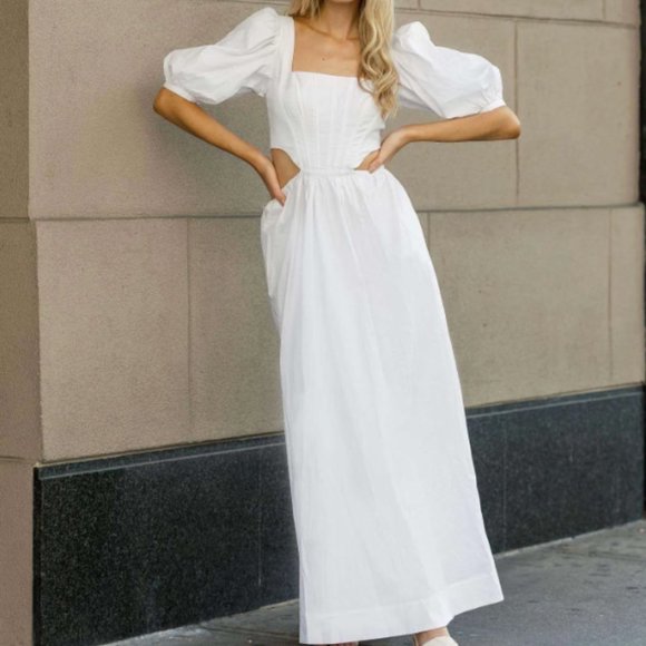 NWT Staud Astro Dress in White - Picture 2 of 9